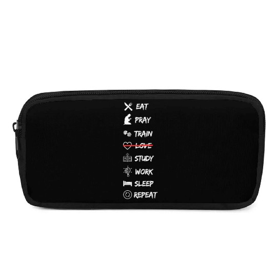 No Time for Love – Work, Gym & Money Motivational Pencil Cases