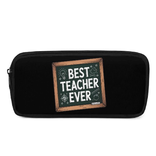 Best Teacher Ever Chalkboard Teachers Gift Pencil Cases
