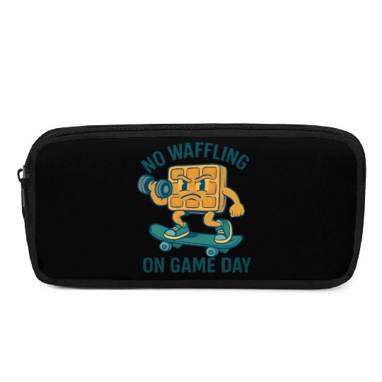 Waffle Character Skateboard Design Pencil Cases