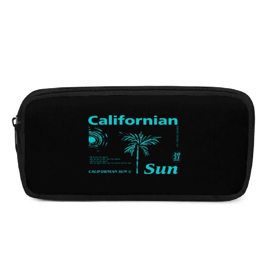 California Sun Fireworks Illustration Pencil Cases