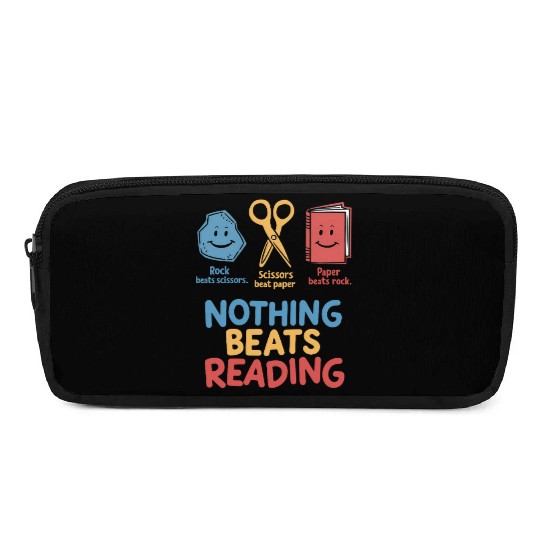 Nothing Beats Reading Funnny Rock Paper Scissors  Pencil Cases