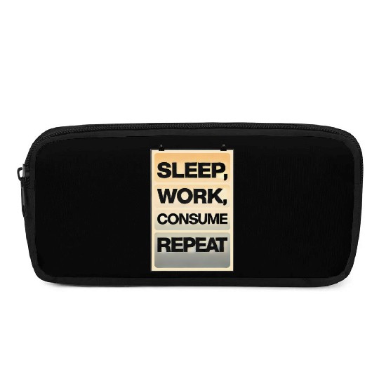 Motivational Cycle Print for Active Lifestyle Pencil Cases