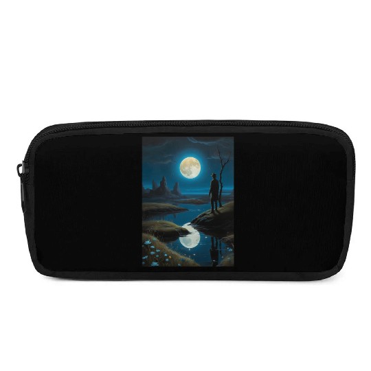 Mystic Night Under the Full Moon Pencil Cases