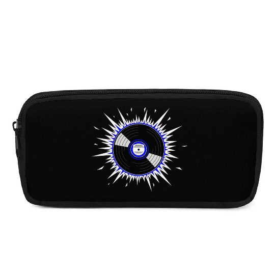 Vinyl Record Starburst Design Pencil Cases