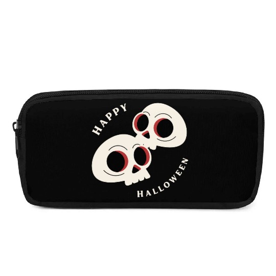 Kawaii Skull Halloween Illustration Pencil Cases