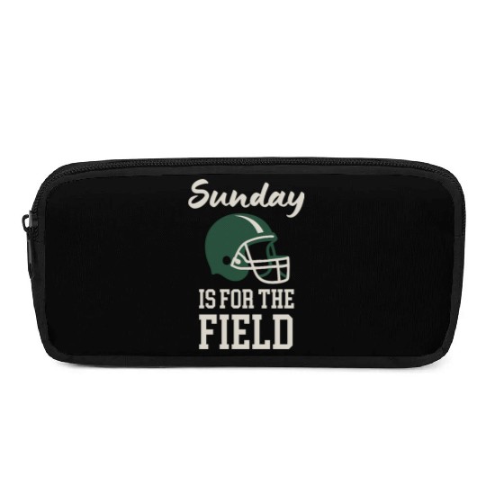 Sunday Football Field Design Pencil Cases