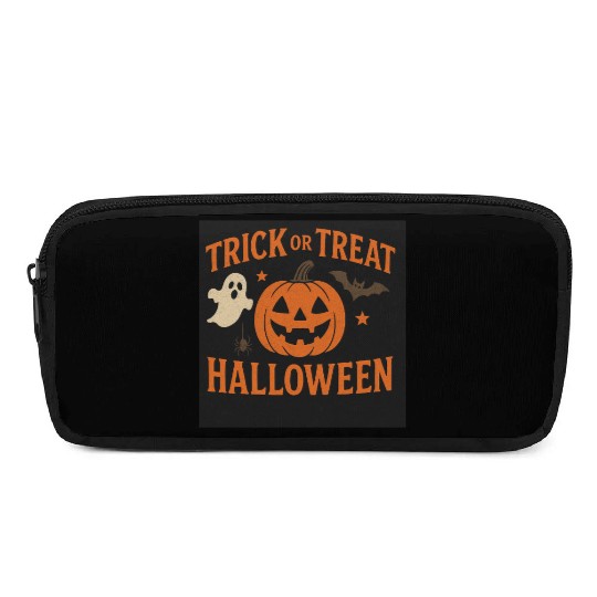 Halloween Trick or Treat Pumpkin Design Pencil Cases