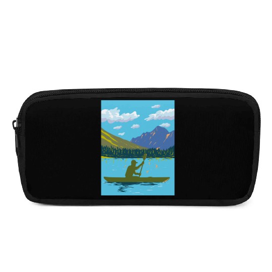 Kayak in Lake Josephine Glacier National Park WPA Pencil Cases
