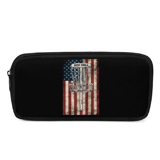 Disc Golf – USA Flag Design Pencil Cases