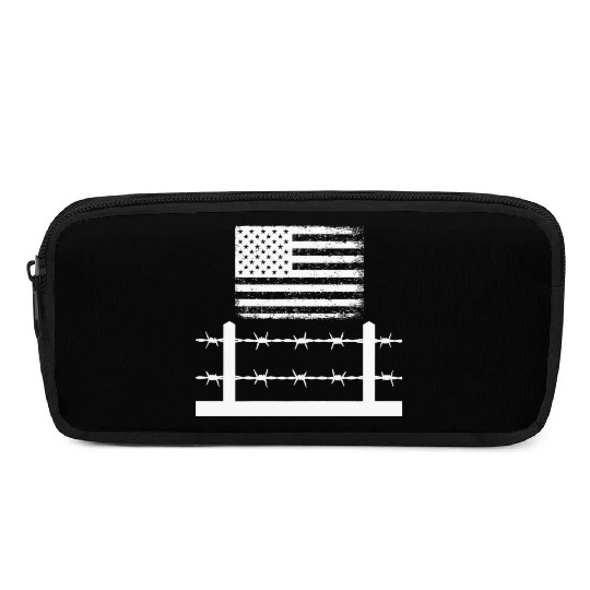Barbed wire America Pencil Cases