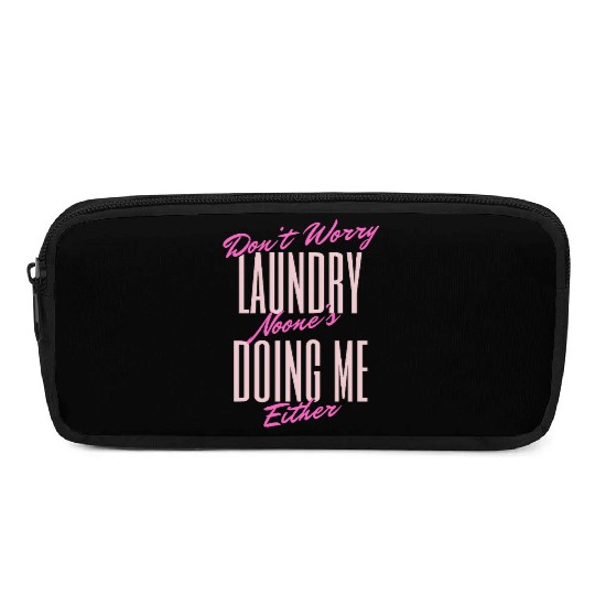 Witty Laundry Humor Typography Design Pencil Cases