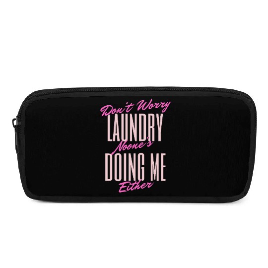Witty Laundry Humor Typography Design Pencil Cases