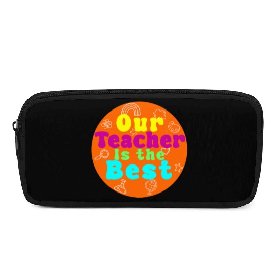 Colorful Teacher Appreciation Circular Pencil Cases