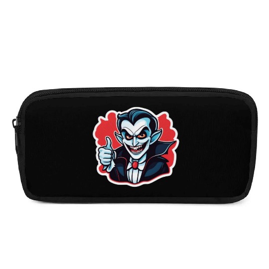 Vampire Villain Cartoon Illustration Pencil Cases