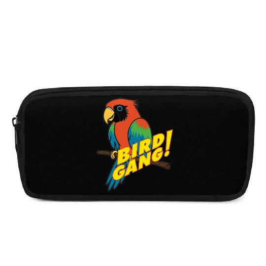 Bird Gang Parrot Cartoon Sticker | Tropical Funny  Pencil Cases