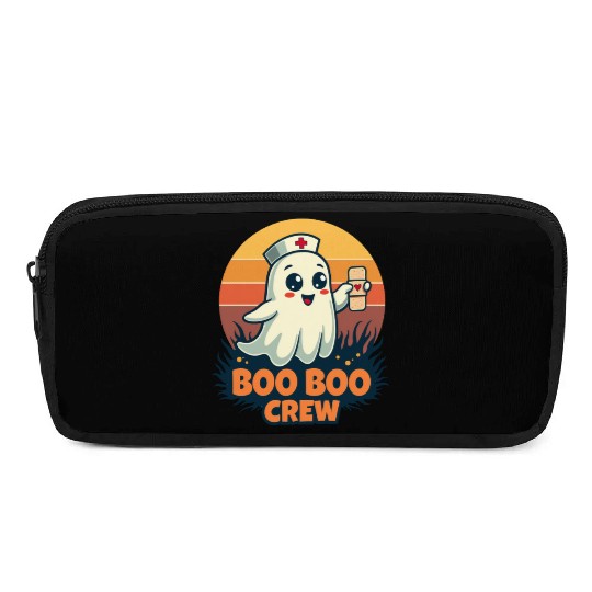 Halloween Boo Boo Crew Cute Ghost Nurse Doctor Pencil Cases