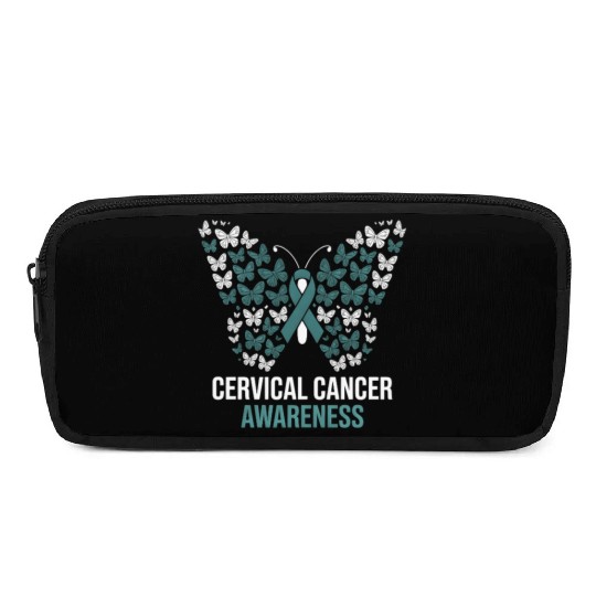 Cervical Cancer Awareness Butterfly Design Pencil Cases