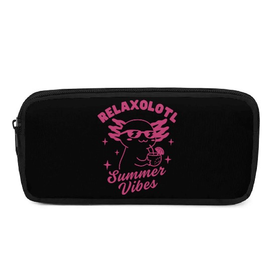 Relaxolotl Summer Vibes Pencil Cases