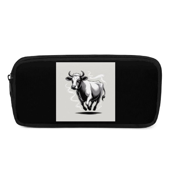 Running Cow Graphic Pencil Cases