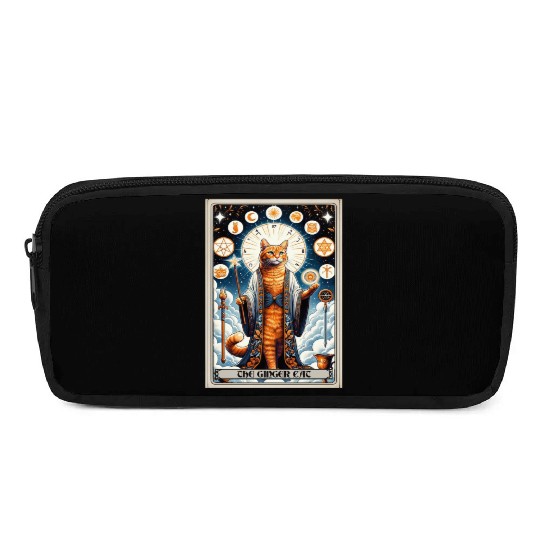 Orange The Ginger Cat Tarot Card Cat Pencil Cases