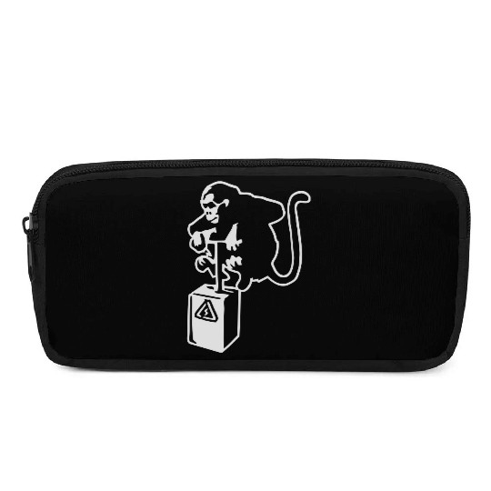 Banksy Detinator Monkey Outline Pencil Cases