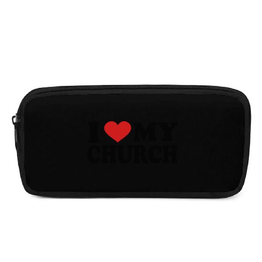 I Love my church Pencil Cases