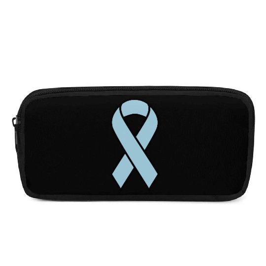 Light Blue Prostate Cancer Ribbon Pencil Cases