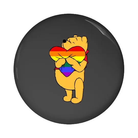 Disney Winnie The Pooh Matching Couples LGBT Pride Pin Buttons