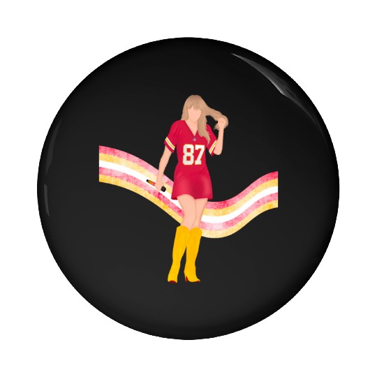 taylorr Swift x Travis Kelce Jersey (V5) Pin Buttons