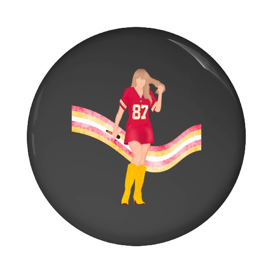 taylorr Swift x Travis Kelce Jersey (V5) Pin Buttons