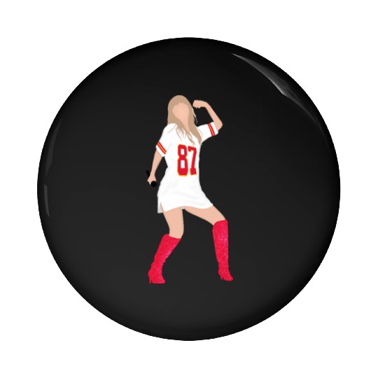 taylorr Swift x Travis Kelce Jersey (V4) Pin Buttons