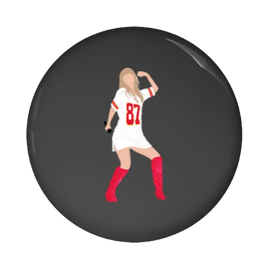 taylorr Swift x Travis Kelce Jersey (V4) Pin Buttons