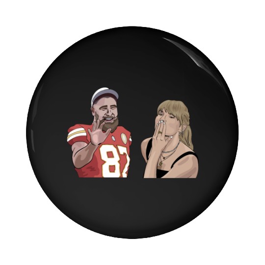 taylorr Swift Travis Kelce Pin Buttons