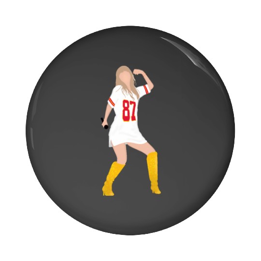 taylorr Swift x Travis Kelce Jersey (V3) Pin Buttons
