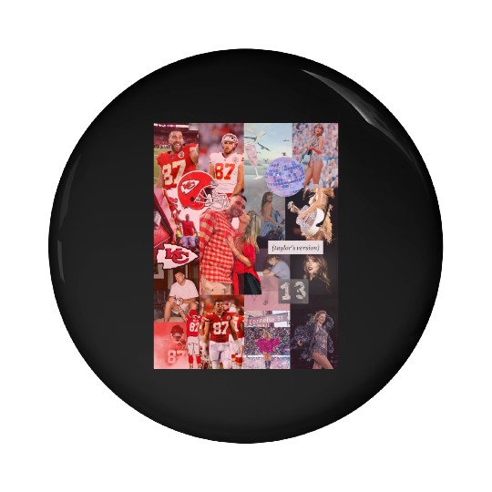 taylorr Swift and Travis Kelce Pin Buttons