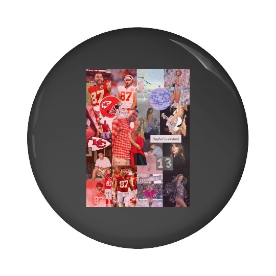taylorr Swift and Travis Kelce Pin Buttons