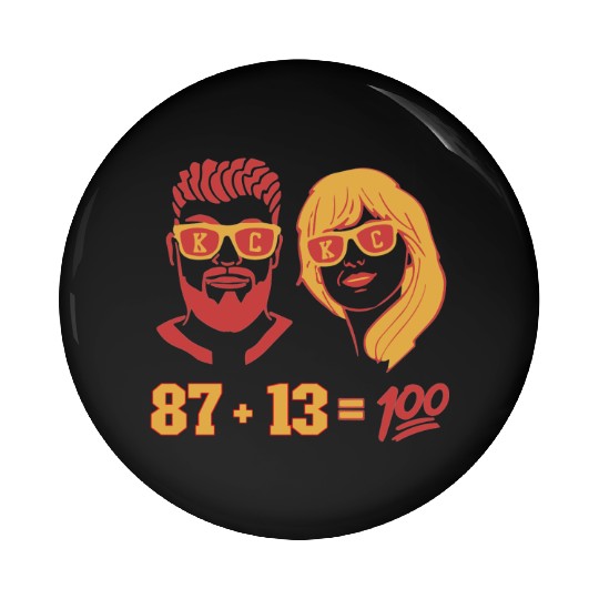 Travis Kelce And taylorr Swift Pin Buttons