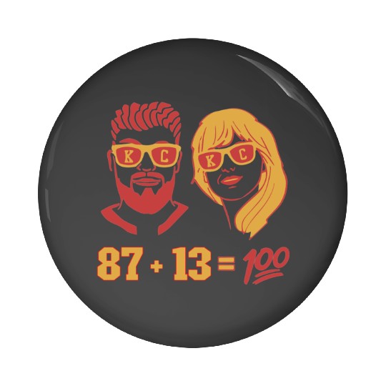 Travis Kelce And taylorr Swift Pin Buttons