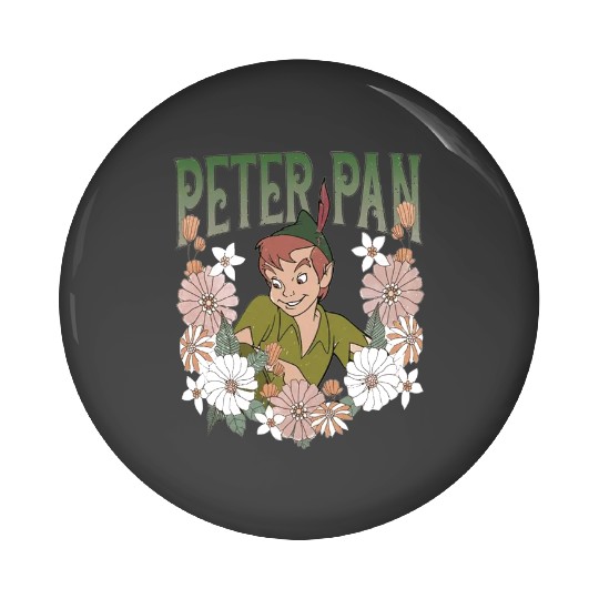 Disney Peter Pan Characters Pin Buttons, Vintage Disney Peter Pan Pin Buttons