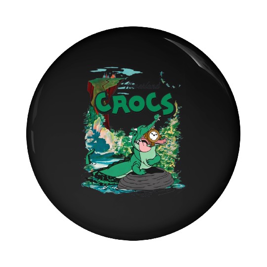 Disney Peter Pan Tick-Tock the Crocodile Neverland Pin Buttons