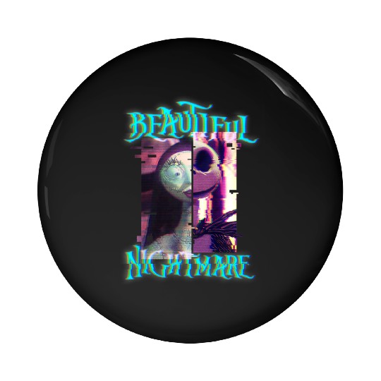 disneys The Nightmare Before Christmas Jack And Sally Glitch Pin Buttons