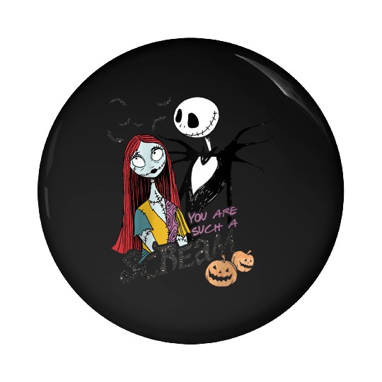 disneys The Nightmare Before Christmas Jack Sally Scream Raglan Pin Buttons