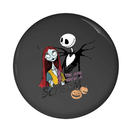disneys The Nightmare Before Christmas Jack Sally Scream Raglan Pin Buttons