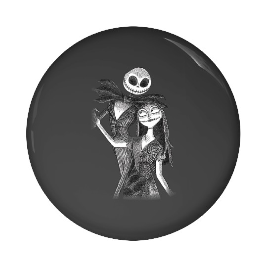 disneys The Nightmare Before Christmas Jack Sally Sketch Pin Buttons