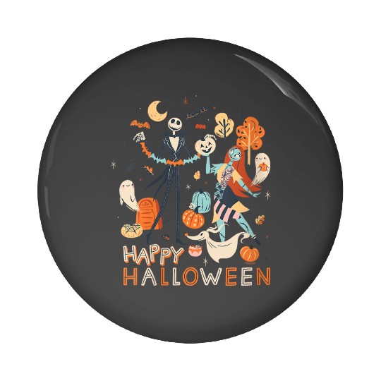 disneys The Nightmare Before Christmas Jack Sally Halloween Pin Buttons