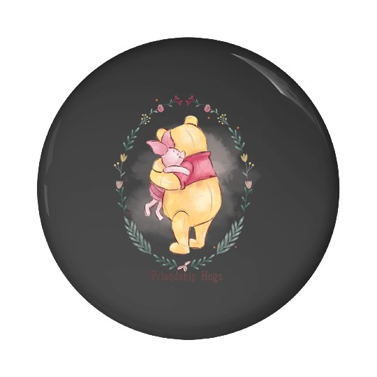 disneys Pooh Bear Piglet Friendship Hugs Pin Buttons
