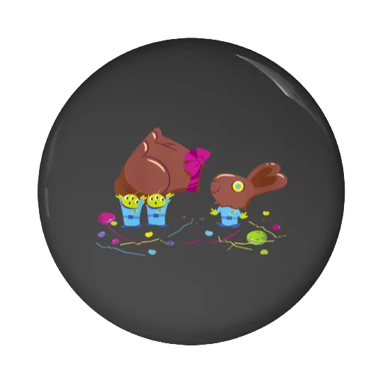 disneys pixars Toy Story Aliens Chocolate Easter Bunny Treat Pin Buttons
