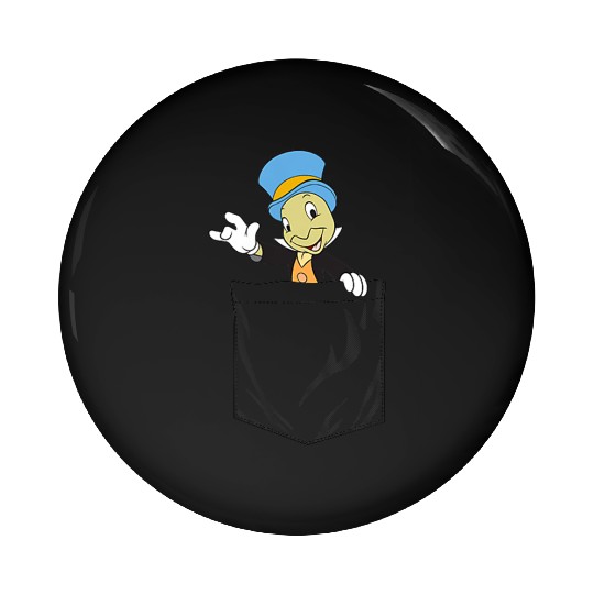 disneys Pinocchio Jiminy Cricket Faux Pocket Pin Buttons