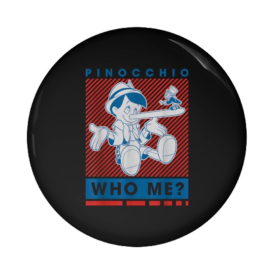 disneys Pinocchio And Jiminy Cricket Who Me Pin Buttons
