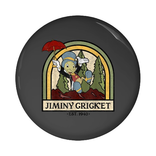 disneys Pinocchio Jiminy Cricket Established 1940 Pin Buttons